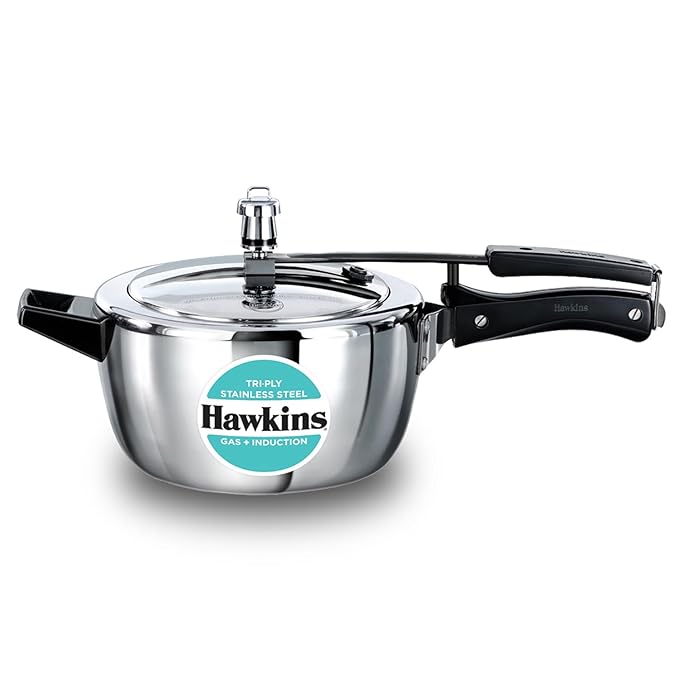 Hawkins Stainless Steel Pressure Cooker 5 Liters -...